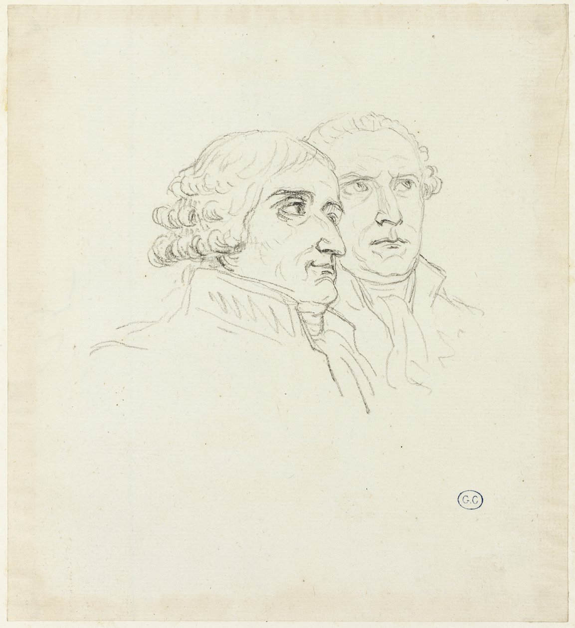 Estudios para la distribución de las águilas: El Archi-Chancelier, Cambacérés y el Archi-Trescrier, Lebrun de Jacques Louis David
