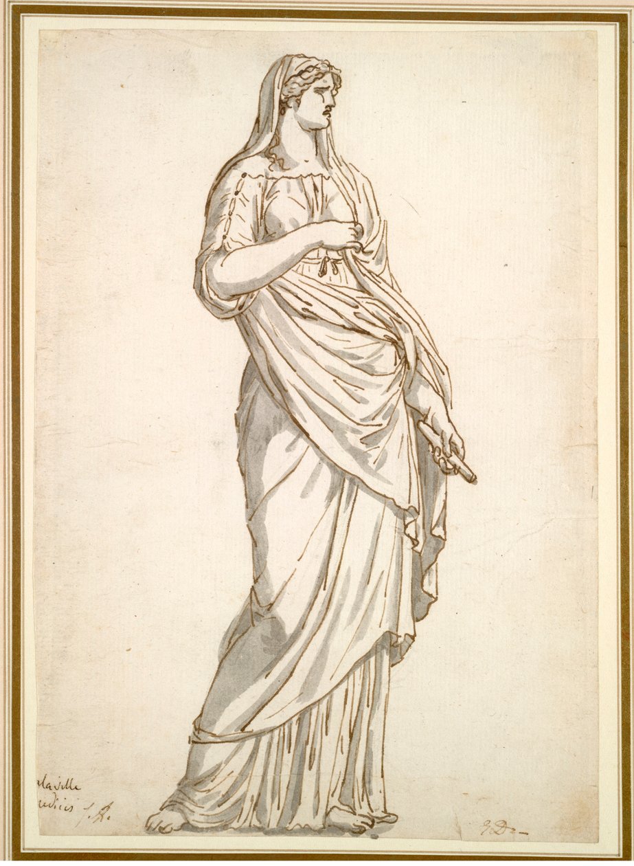 Estudio de la Estatua Sabina de la Villa Medici de Jacques Louis David