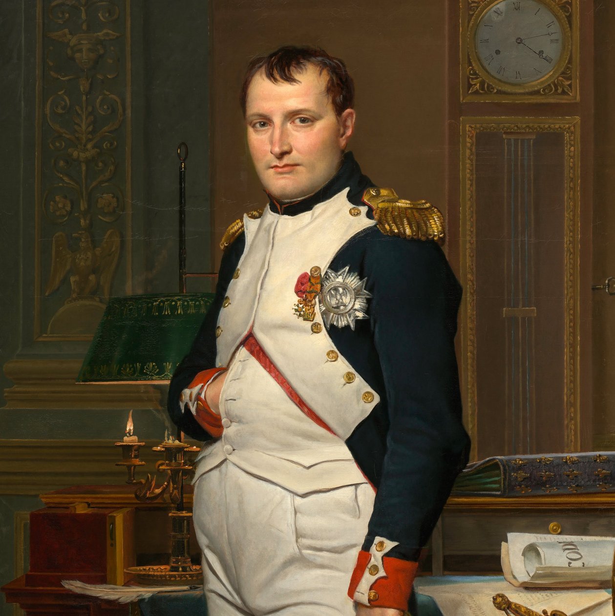 El emperador Napoleón en su estudio de las Tullerías

"

" de Jacques Louis David