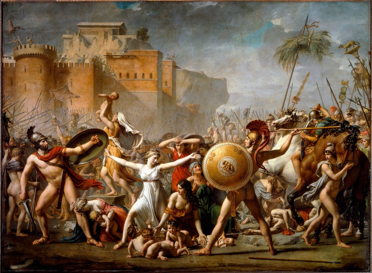 La intervención de las Sabinas de Jacques Louis David