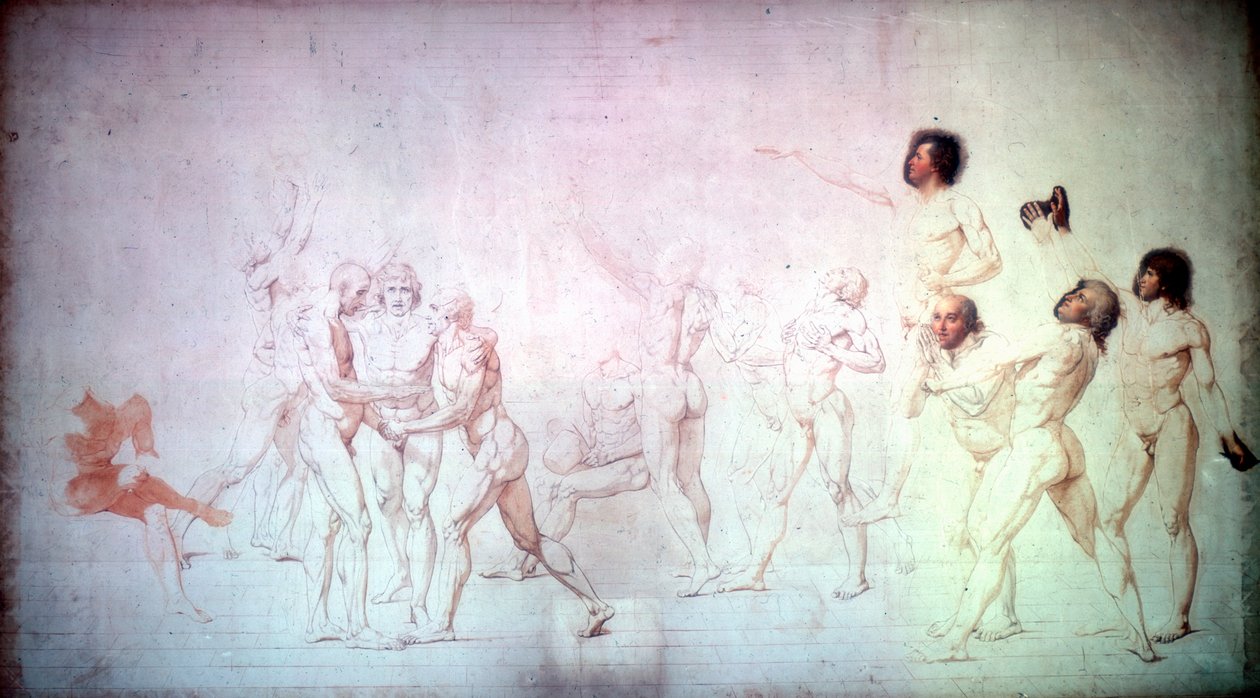 El juramento en la cancha de tenis, 1791 de Jacques Louis David