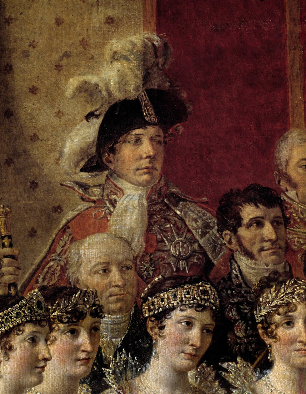 El rito de Napoleón. (detalle) representando a Paulina Bonaparte (Princesa Borghese) de Jacques Louis David