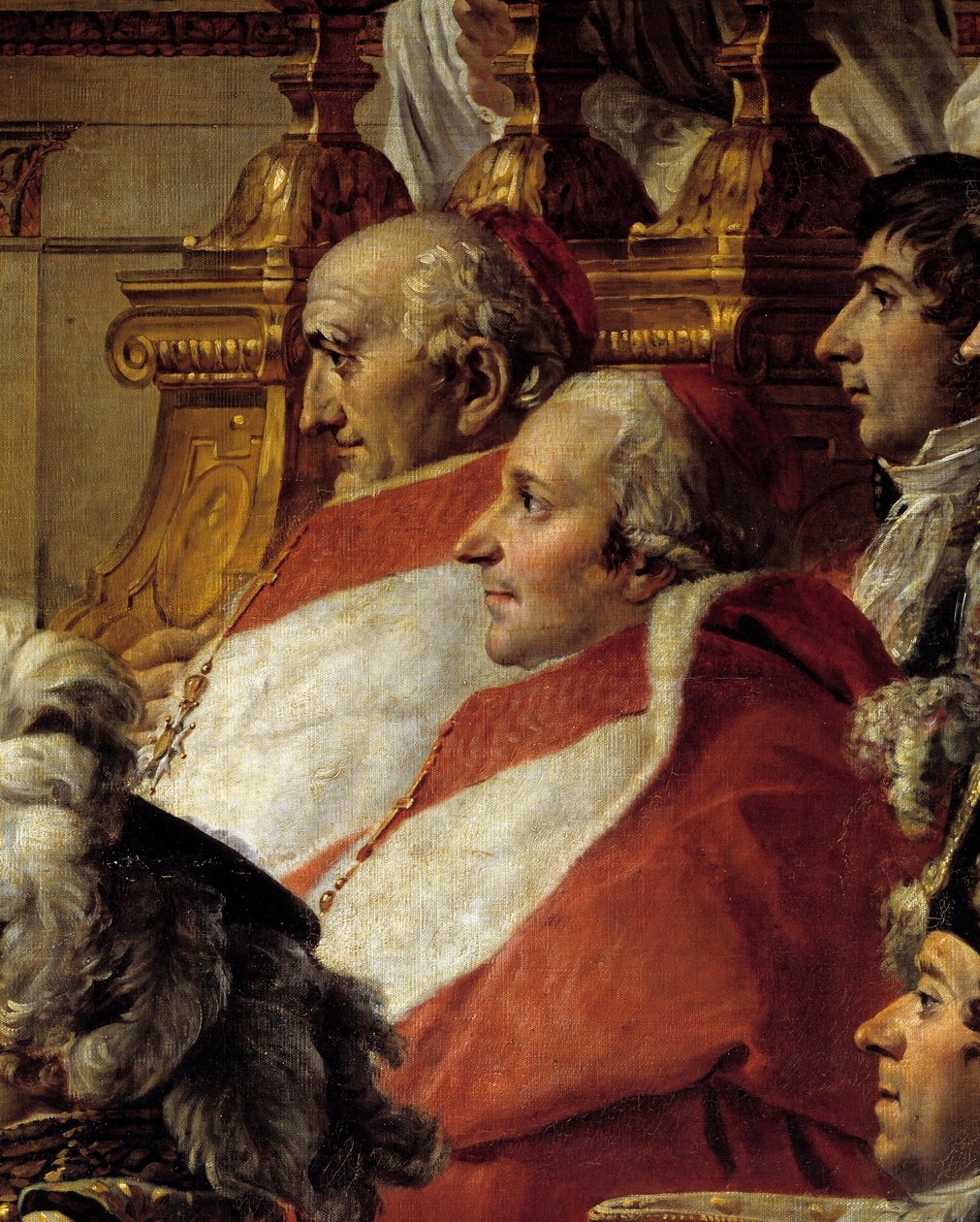 El rito de Napoleón. (detalle) de Jacques Louis David