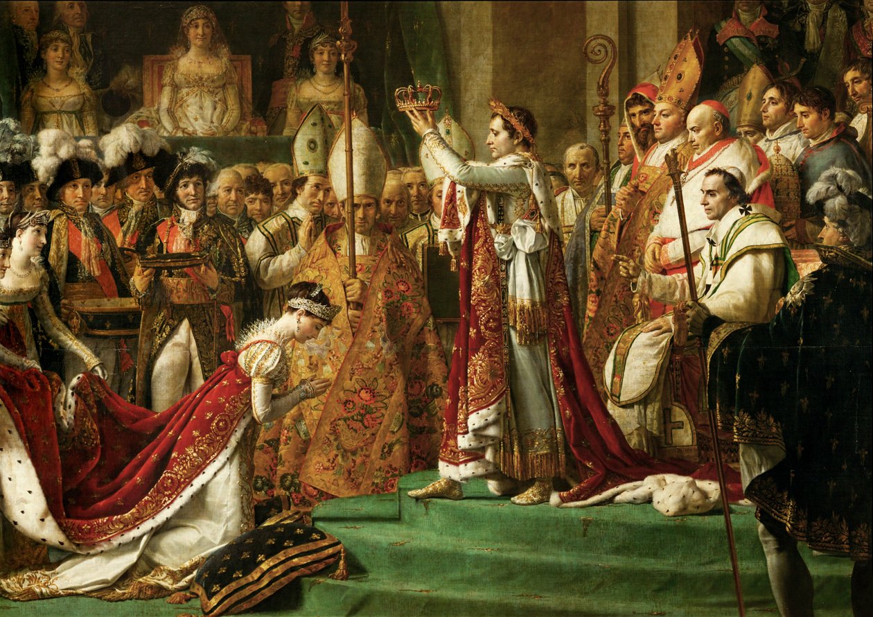 La coronación del emperador Napoleón I Bonaparte ... de Jacques Louis David