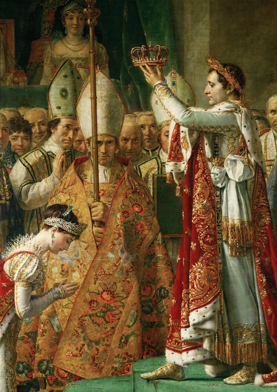 La coronación del emperador Napoleón I Bonaparte ... de Jacques Louis David