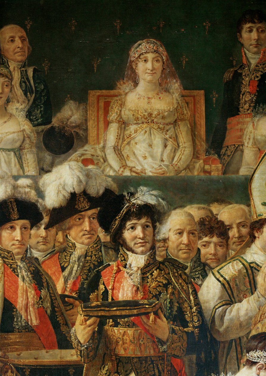 Coronación de Napoleón I por el Papa Pío VII en la catedral de Notre-Dame de París ... de Jacques Louis David