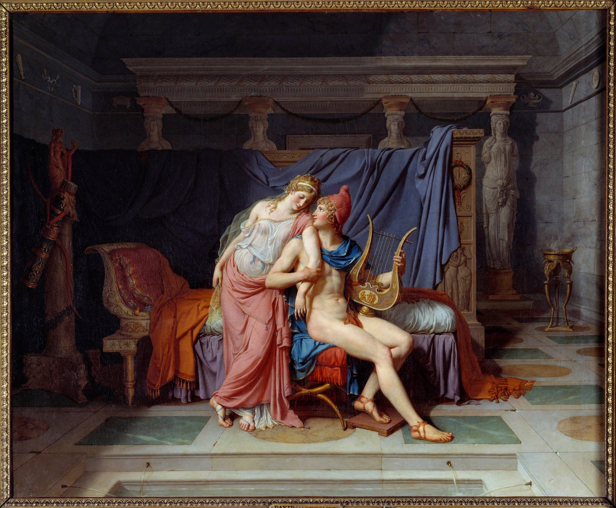 El amor de París y Helena de Jacques Louis David