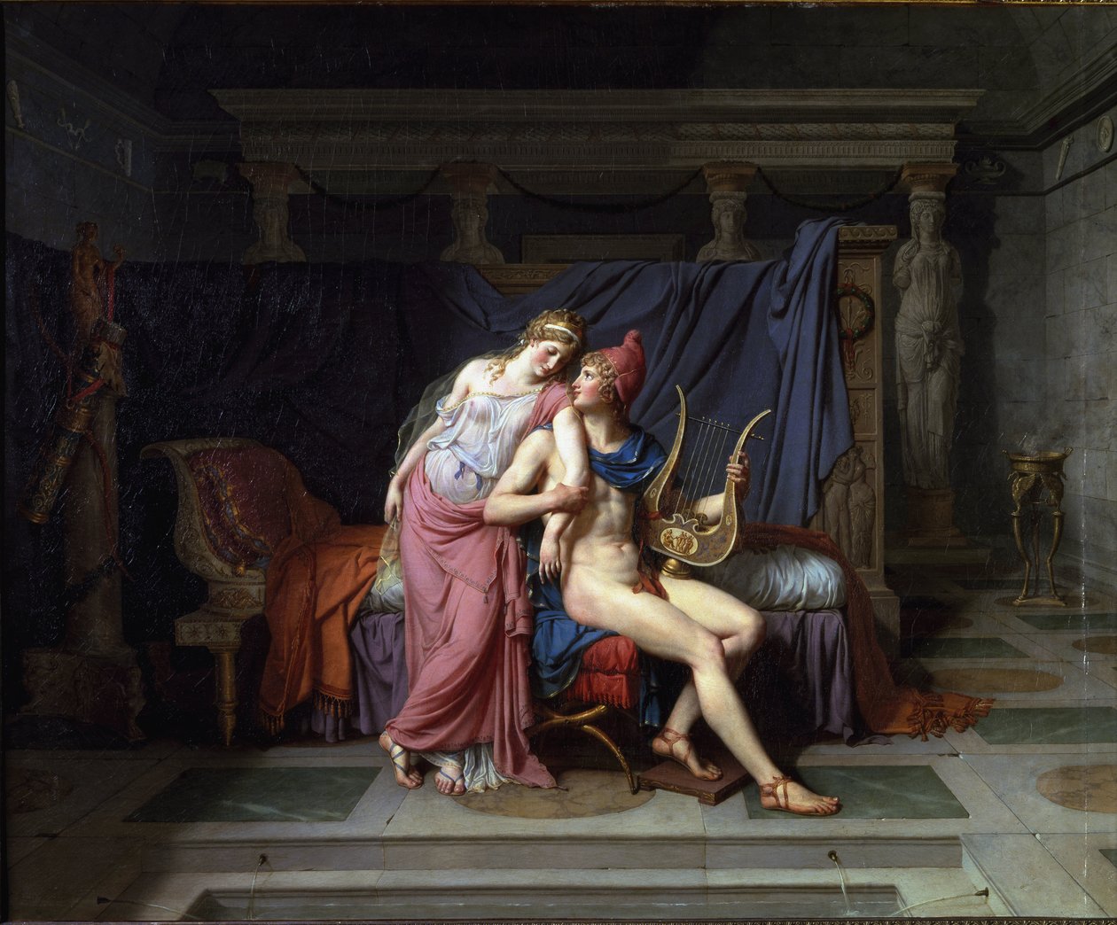 Los amores de París y Helena de Jacques Louis David