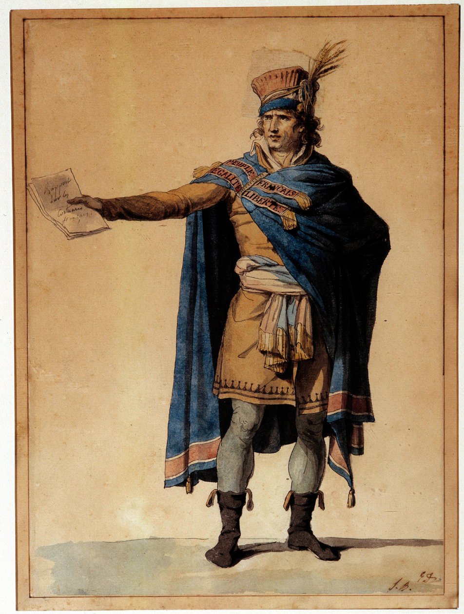 El representante del pueblo en funciones de Jacques Louis David