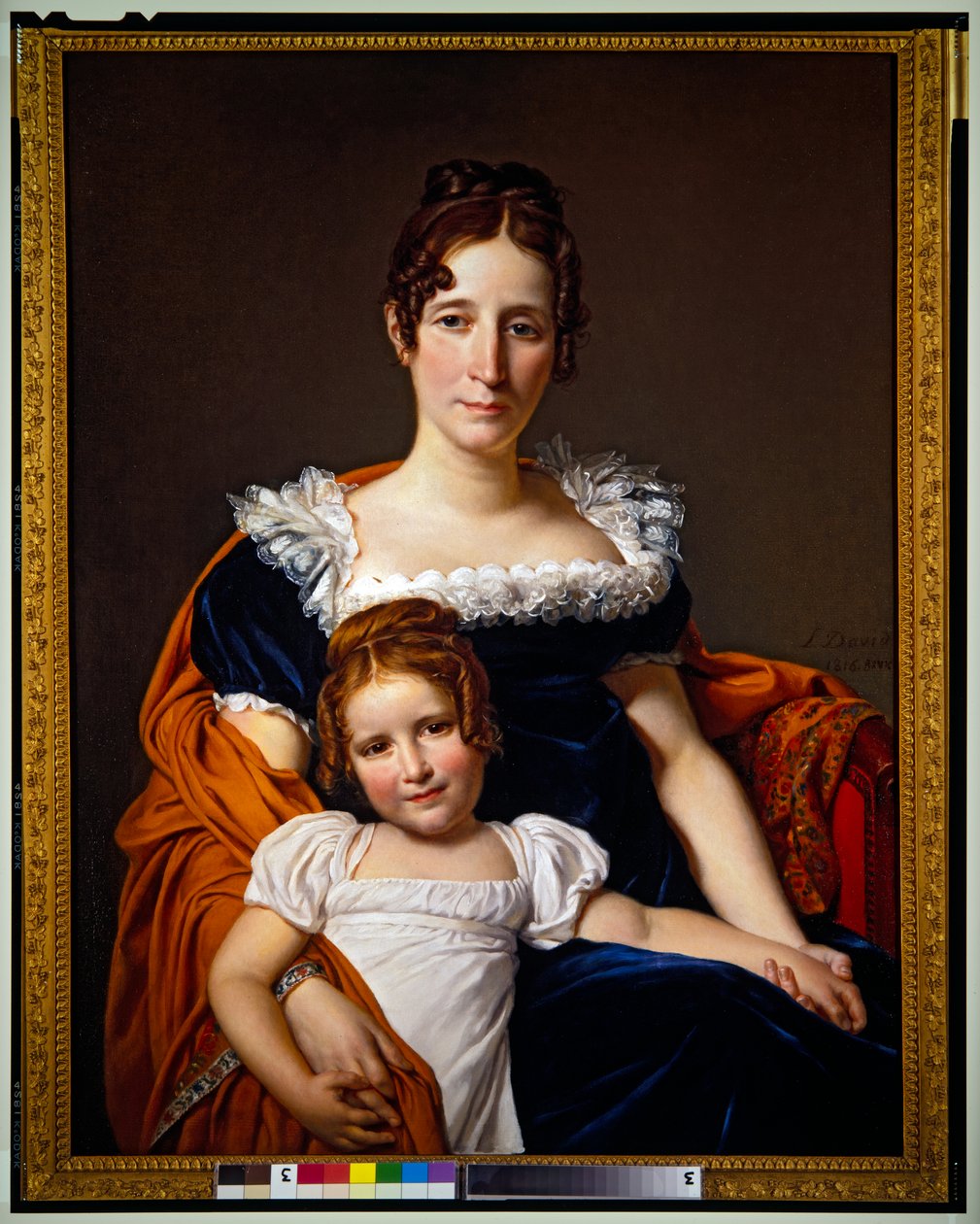 La vizcondesa Vilain XIIII y su hija de Jacques Louis David