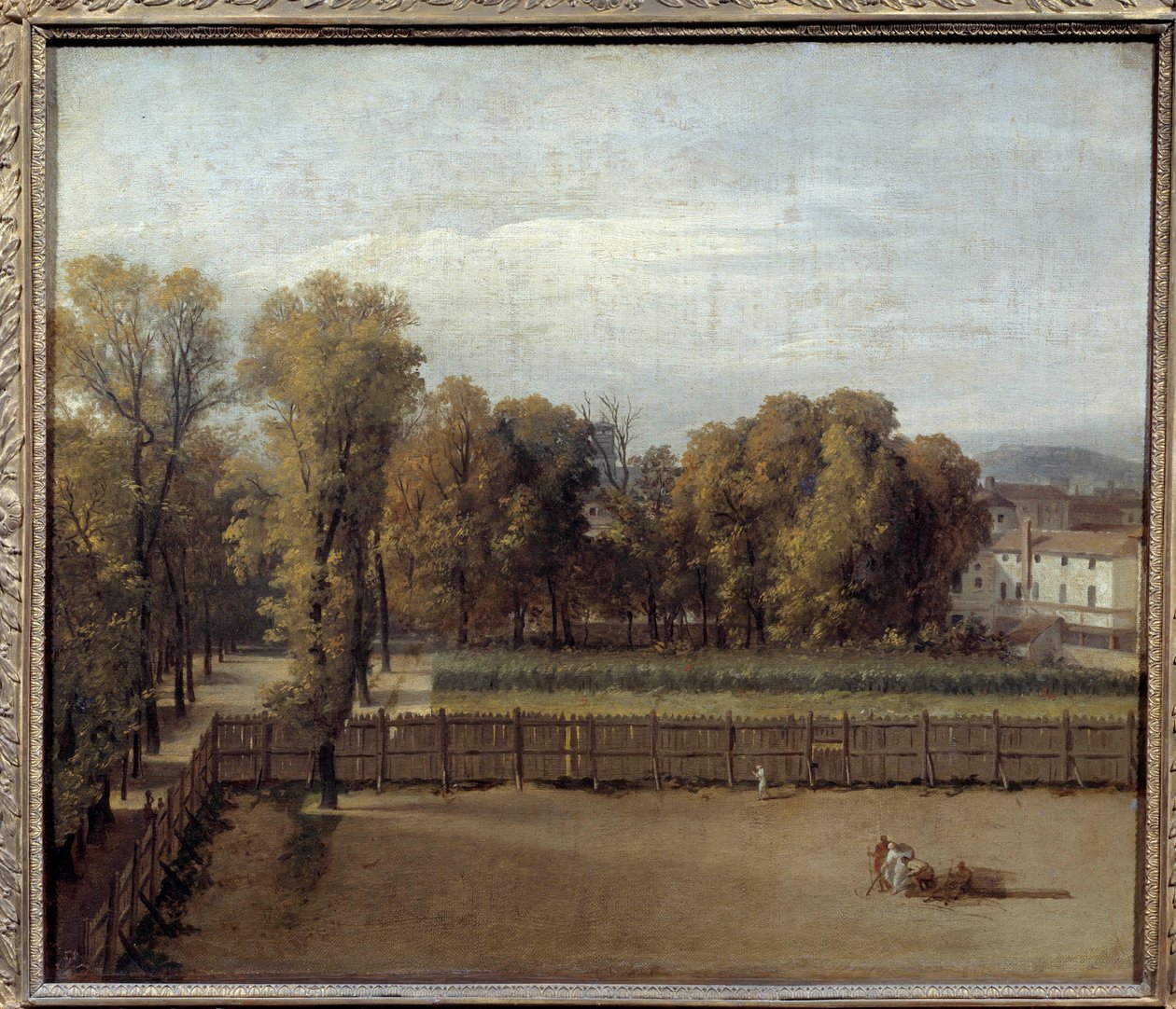 Vista del Jardín de Luxemburgo en París de Jacques Louis David
