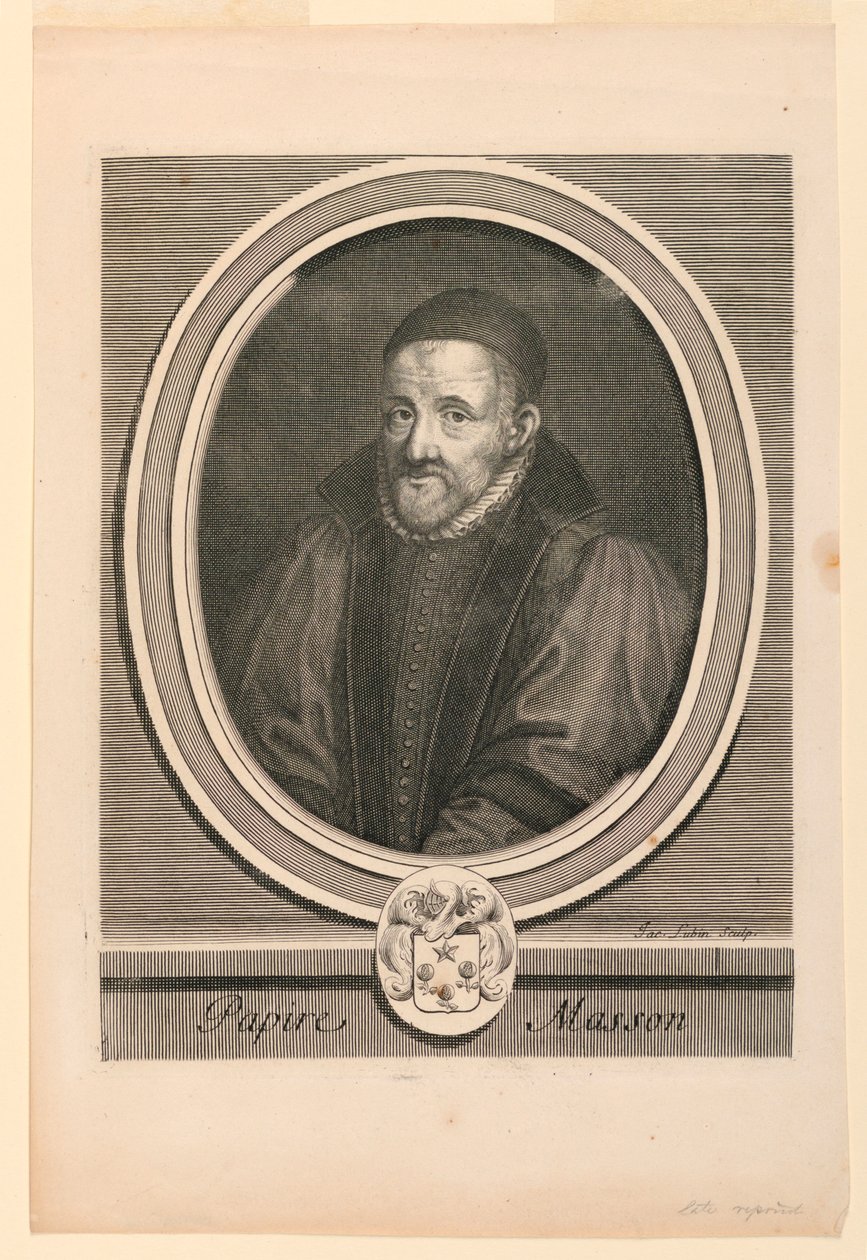 Retrato de Papire Masson (1544-1611) de Jacques Lubin