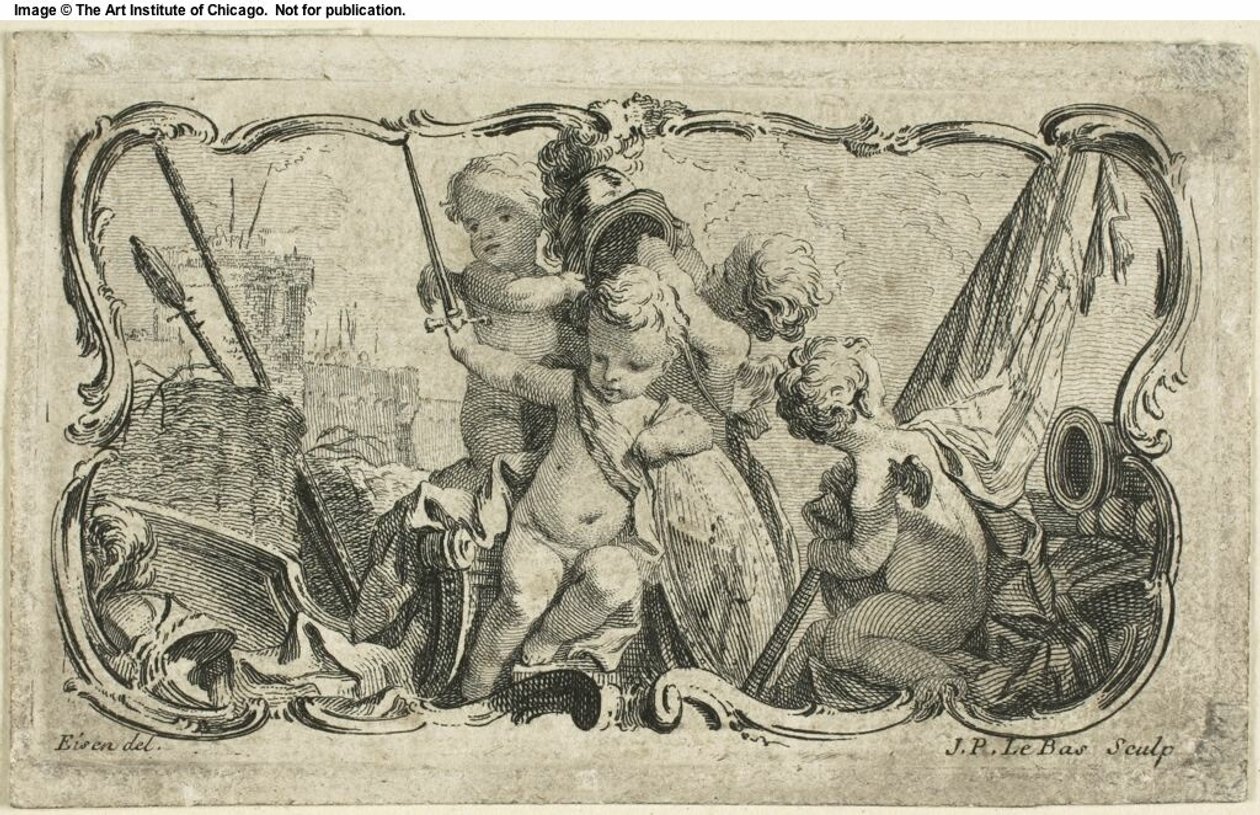 Putti en guerra de Jacques Philippe Le Bas