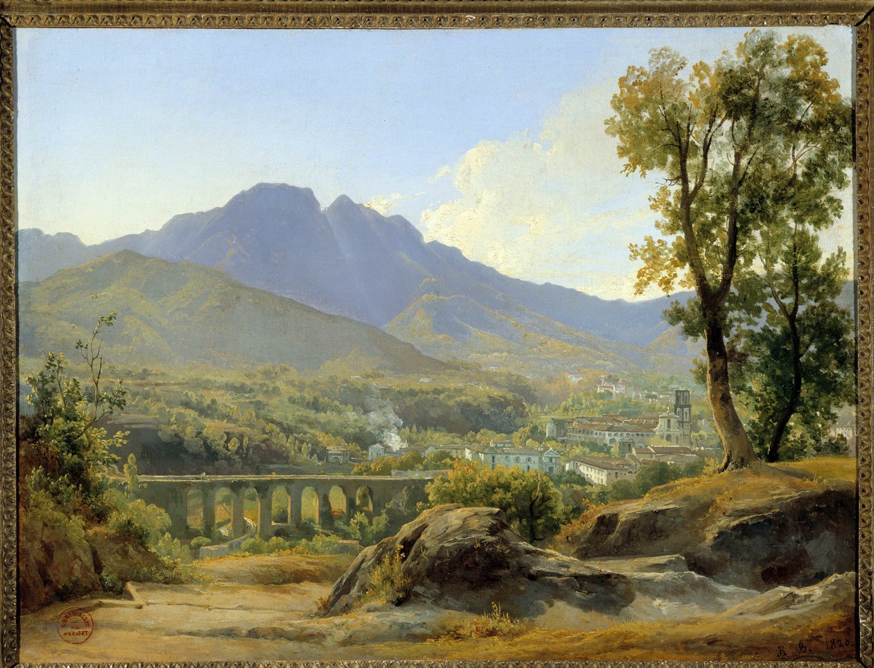 Paisaje, vista desde Villa Cava de Jacques Raymond Brascassat