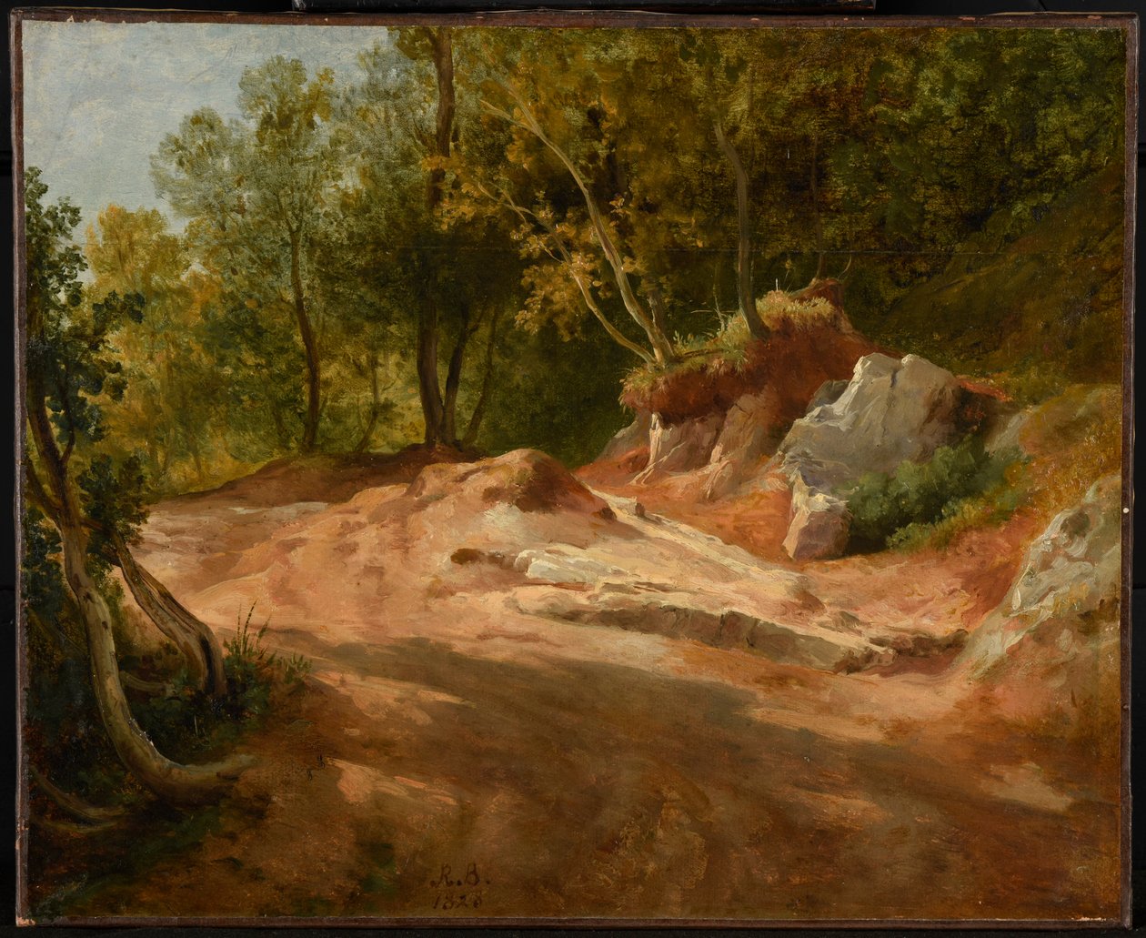 Rocas en el bosque de Jacques Raymond Brascassat