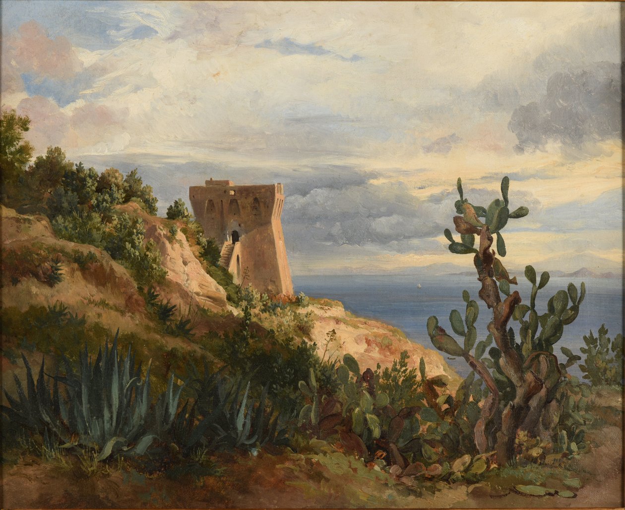 Torre junto al mar de Jacques Raymond Brascassat