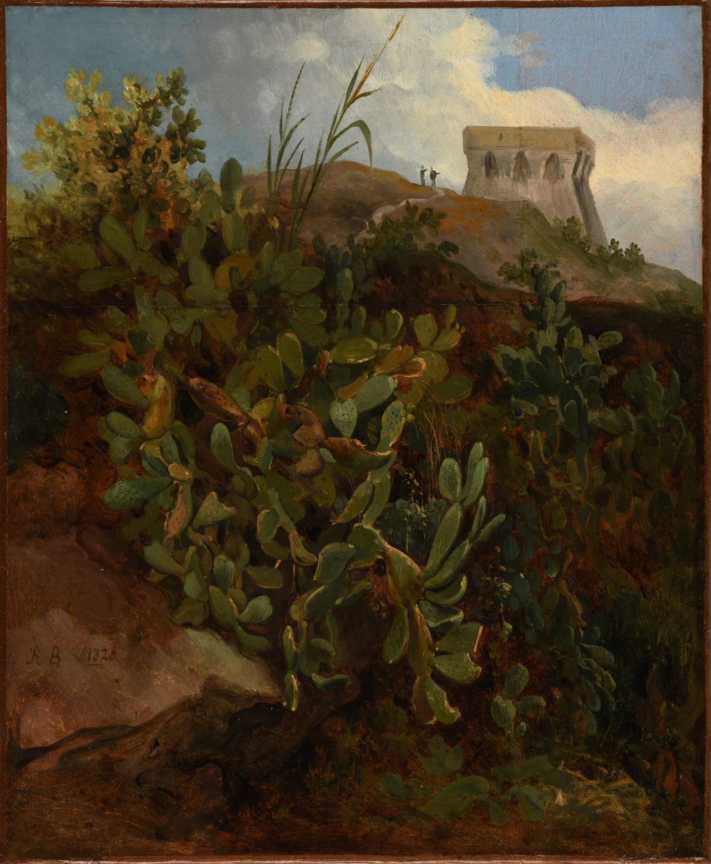 Torre y cactus de Jacques Raymond Brascassat