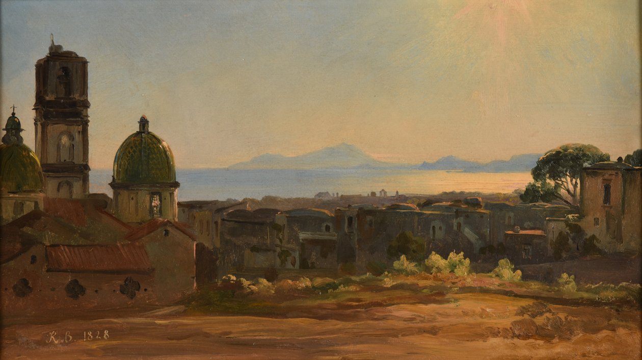 Vista de la ciudad de Italia de Jacques Raymond Brascassat