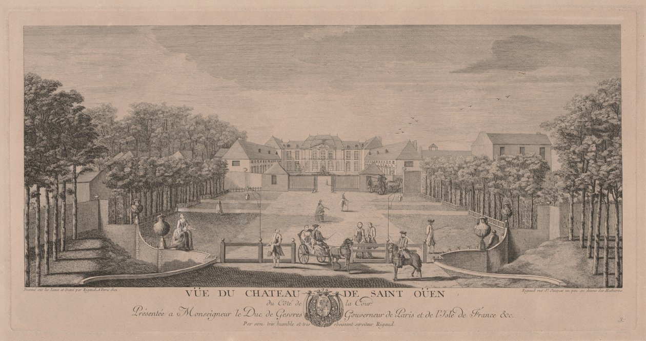 Chateau Saint Ouen desde el Patio de Jacques Rigaud