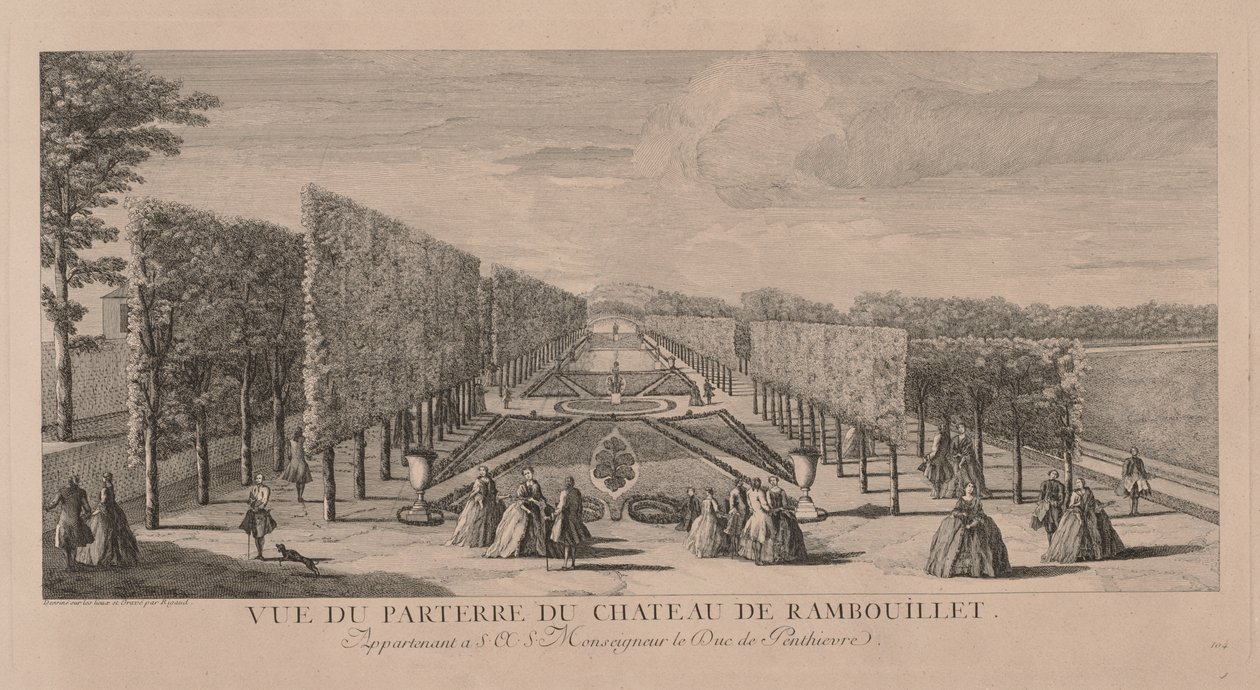 Jardín de Flores del Castillo Rambouillet de Jacques Rigaud