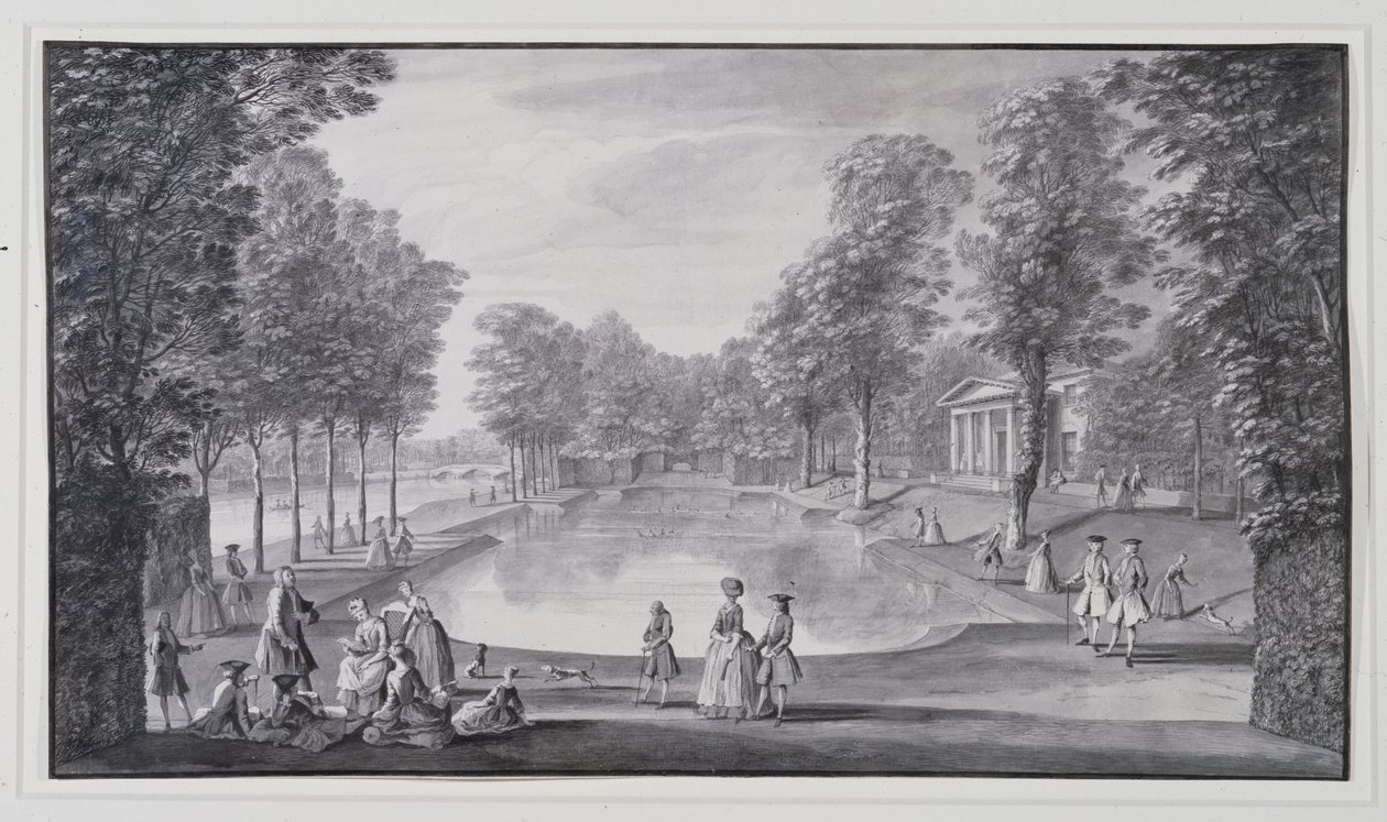 Cuenca ribereña, Villa Chiswick de Lord Burlington de Jacques Rigaud