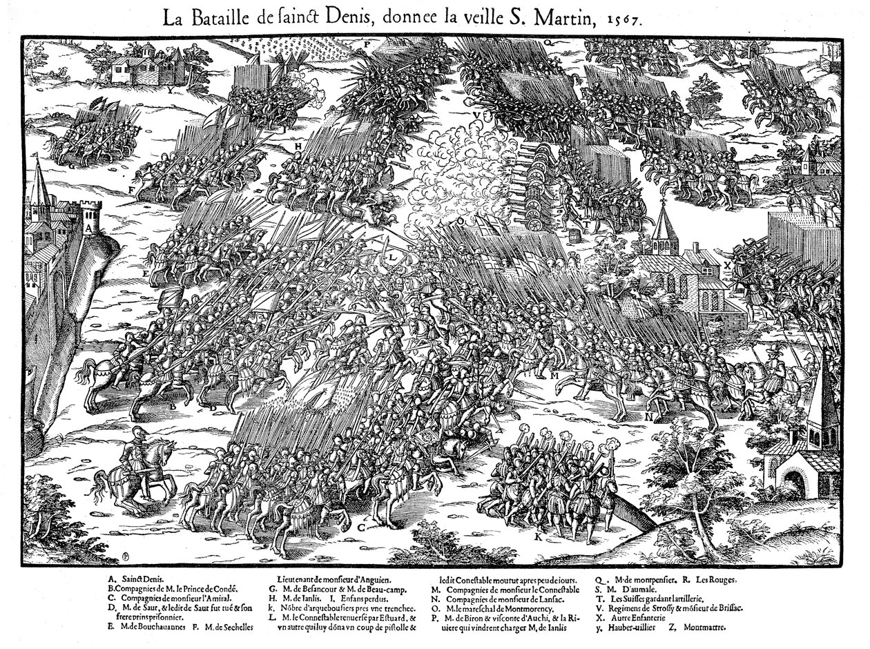 Batalla de San Denis, Guerras Religiosas Francesas, 10 de noviembre de 1567, 1570 de Jacques Tortorel