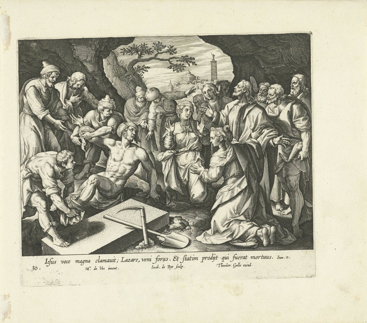 Resurrección de Lázaro Vita, passio et resvrrectio Iesv Christi (título de la serie) Vida, Pasión y Resurrección de Cristo (título de la serie) de Jacques de Bie