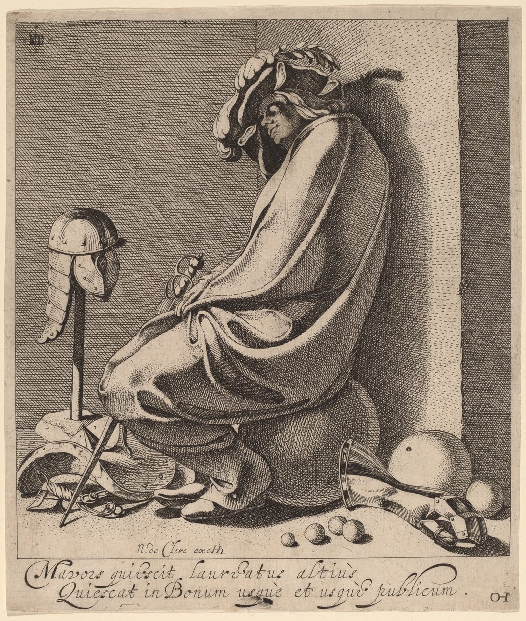 Marte Durmiendo de Jacques de Gheyn III