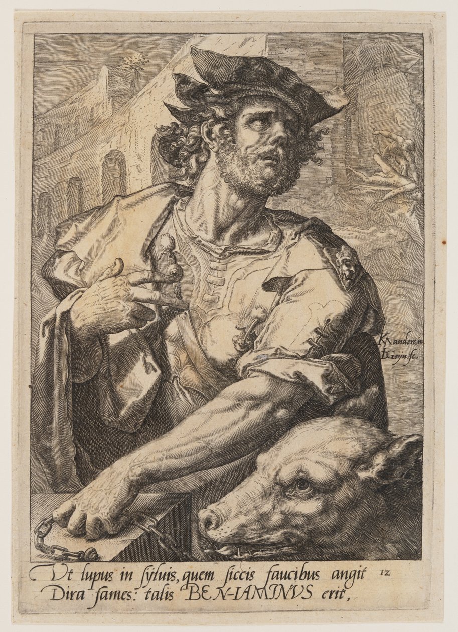 Benjamin, de Los doce hijos de Jacob de Jacques de Gheyn II