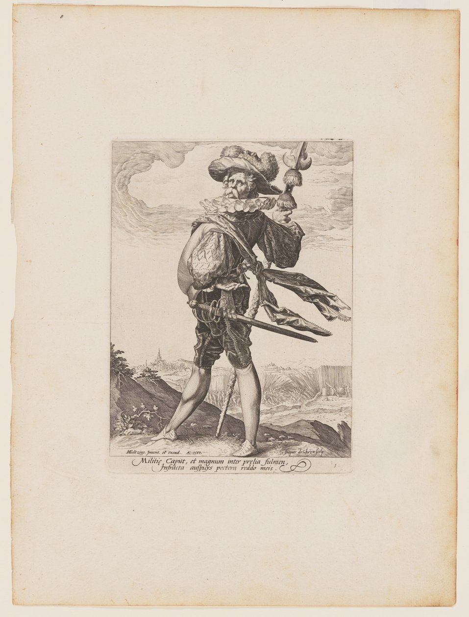 Coronel, de Oficiales y Soldados de la Guardia de Corps del Emperador Rodolfo II de Jacques de Gheyn II