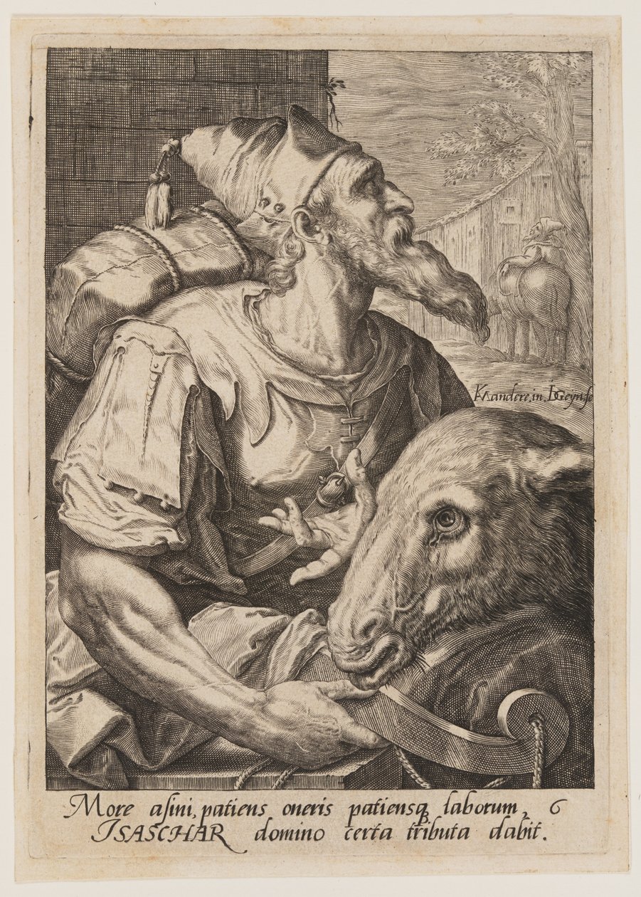 Isacar, de Los doce hijos de Jacob de Jacques de Gheyn II