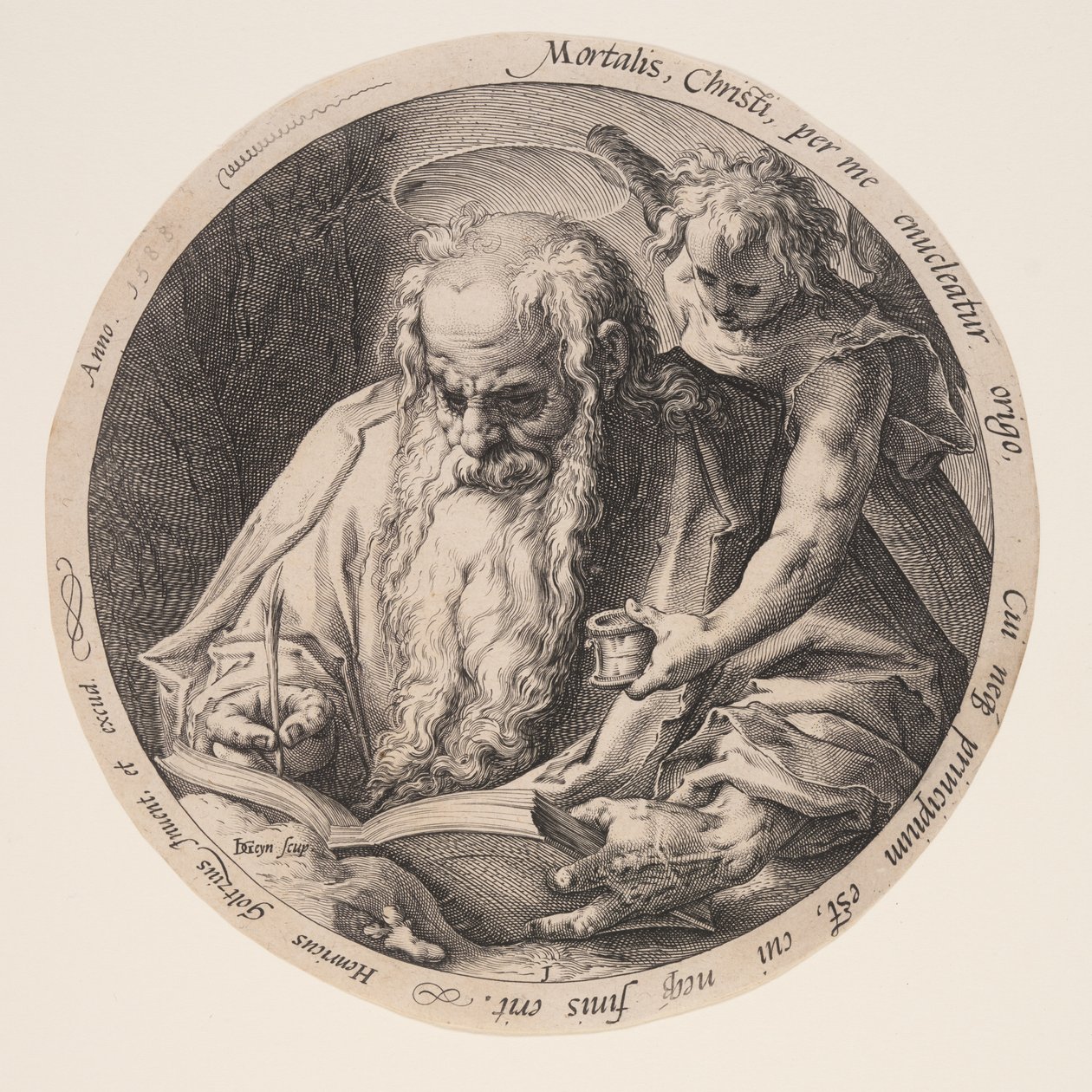 Mateo, de Los Evangelistas de Jacques de Gheyn II