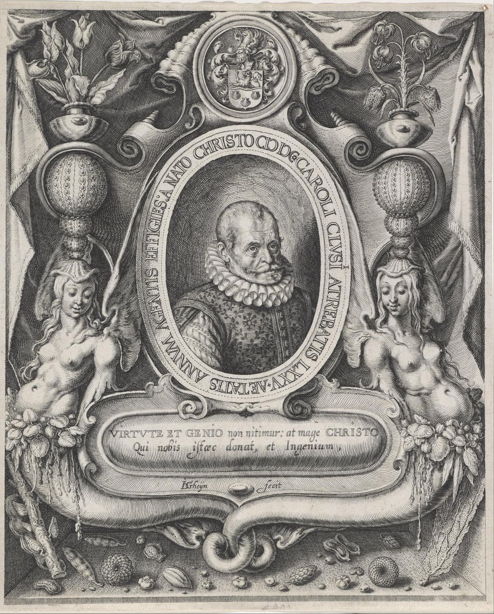 Retrato de Carolus Clusius (Charles de l