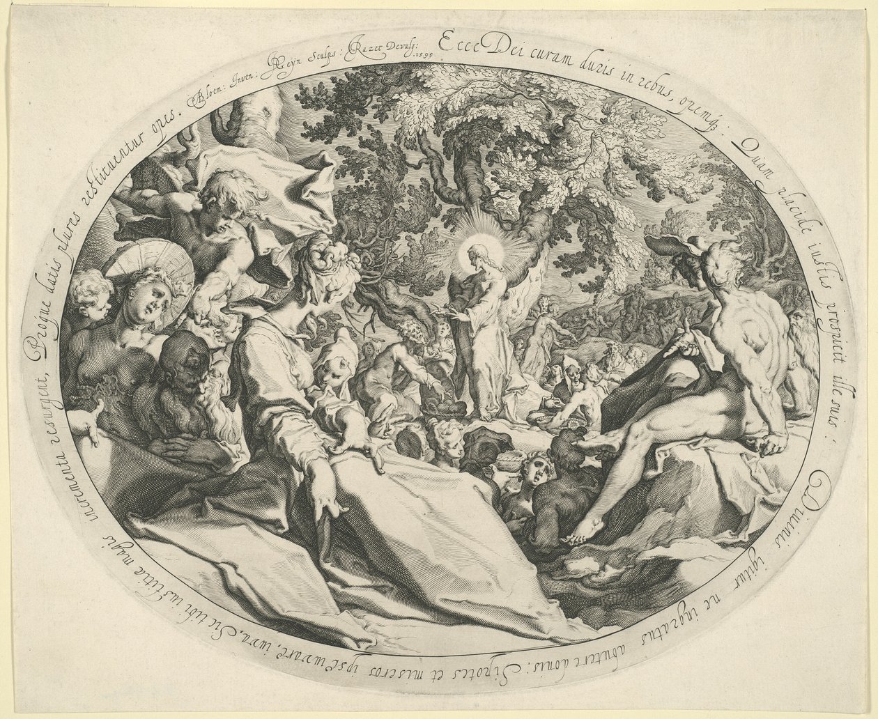 El milagro de los cinco panes de Jacques de Gheyn II