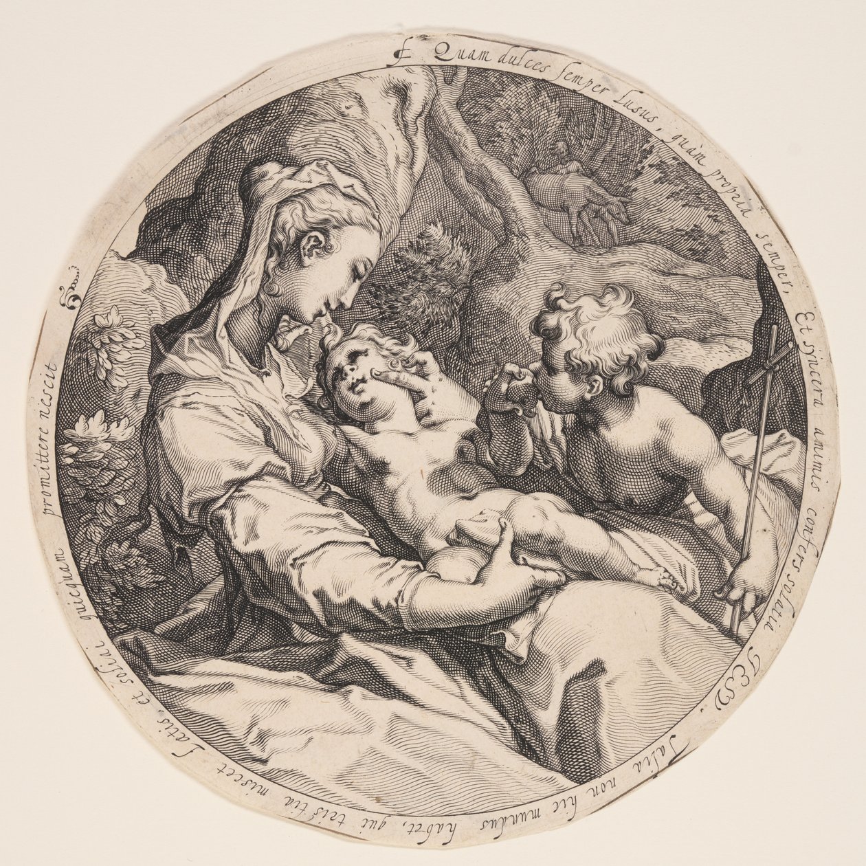 Virgen con el Niño y San Juan Bautista de Jacques de Gheyn II