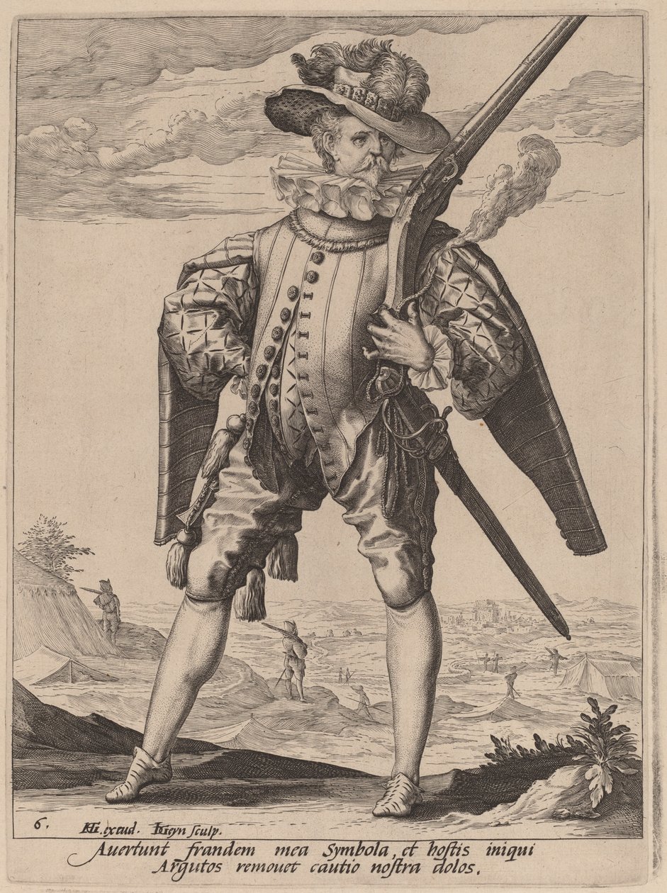 Mosquetero de Jacques de Gheyn II after Hendrik Goltzius