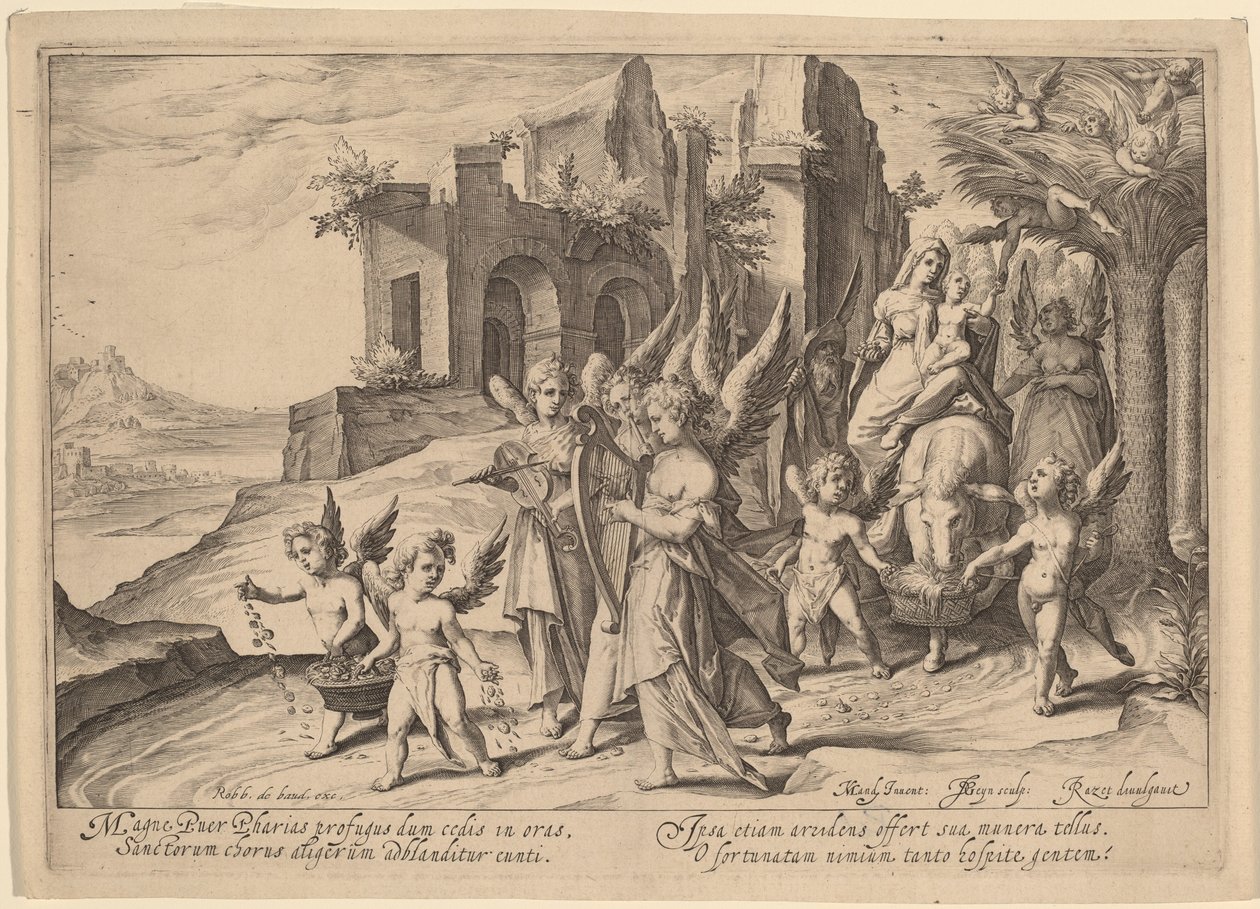 Regreso de la huida a Egipto de Jacques de Gheyn II, after Karel van Mander I