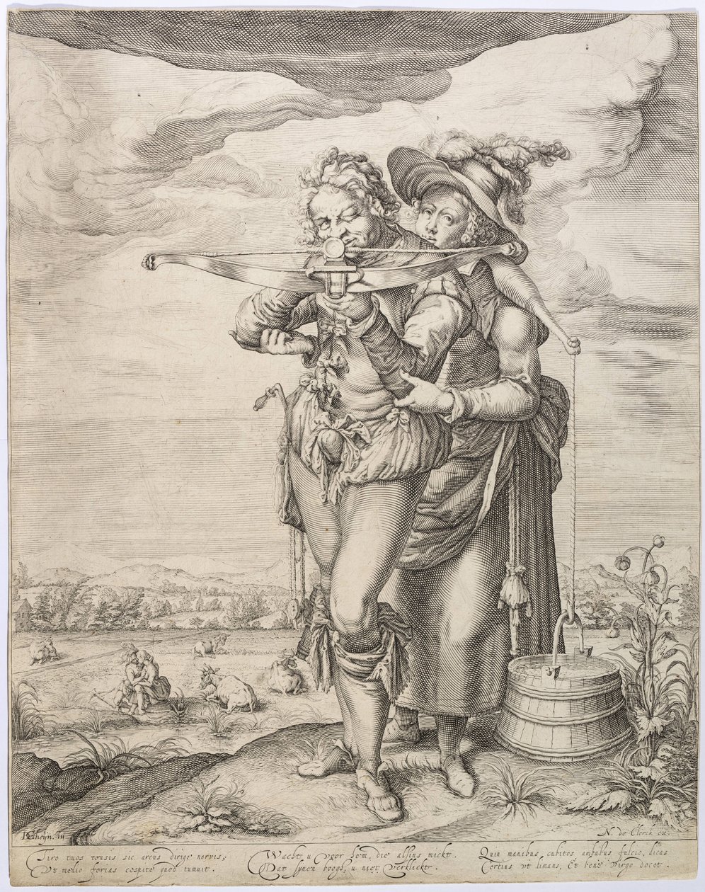 El ballestero y la lechera, c. 1610 de Jacques de Gheyn the Younger