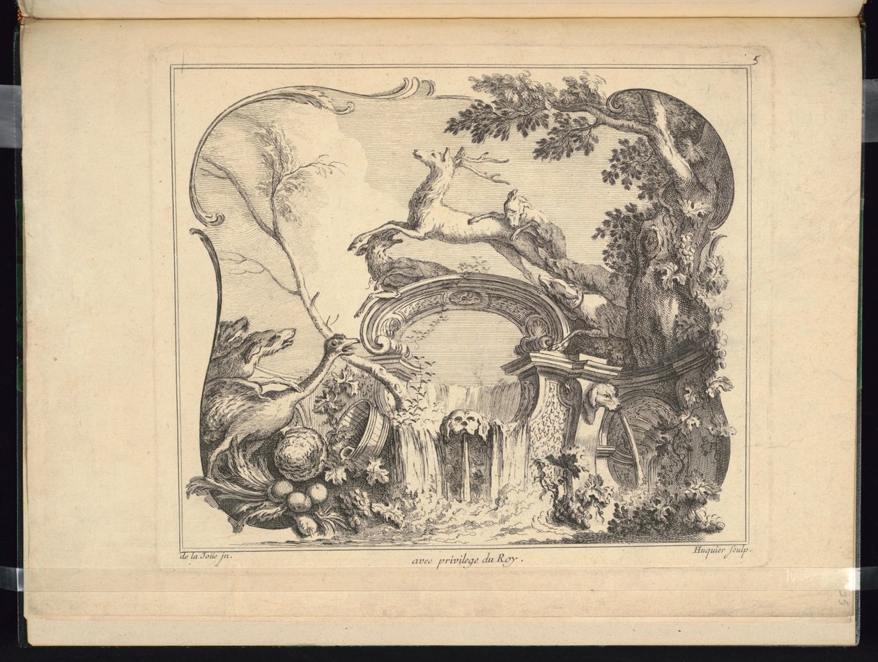 Diseño para Cartucho Formando un Puente (Horizontal) de Jacques de Lajoüe