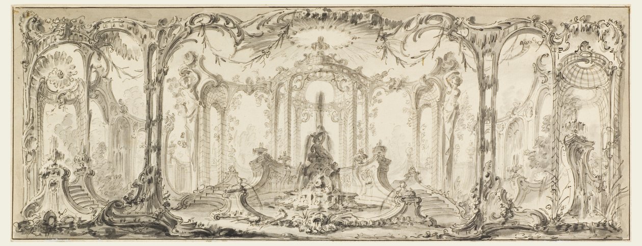 Diseño para una Decoración Ornamental de Jacques de Lajoüe
