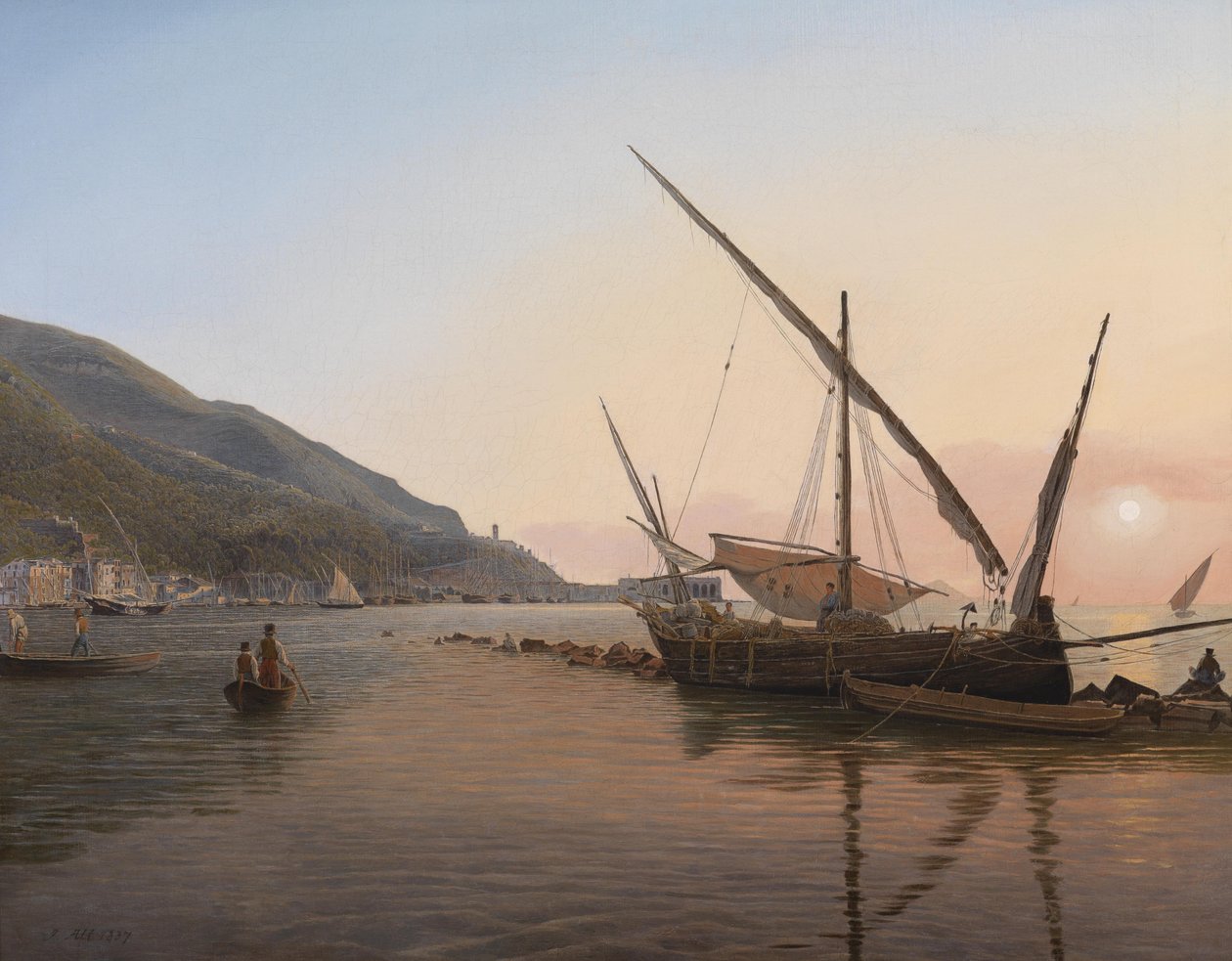 Parte de Castellammare en el golfo de Nápoles de Jakob Alt