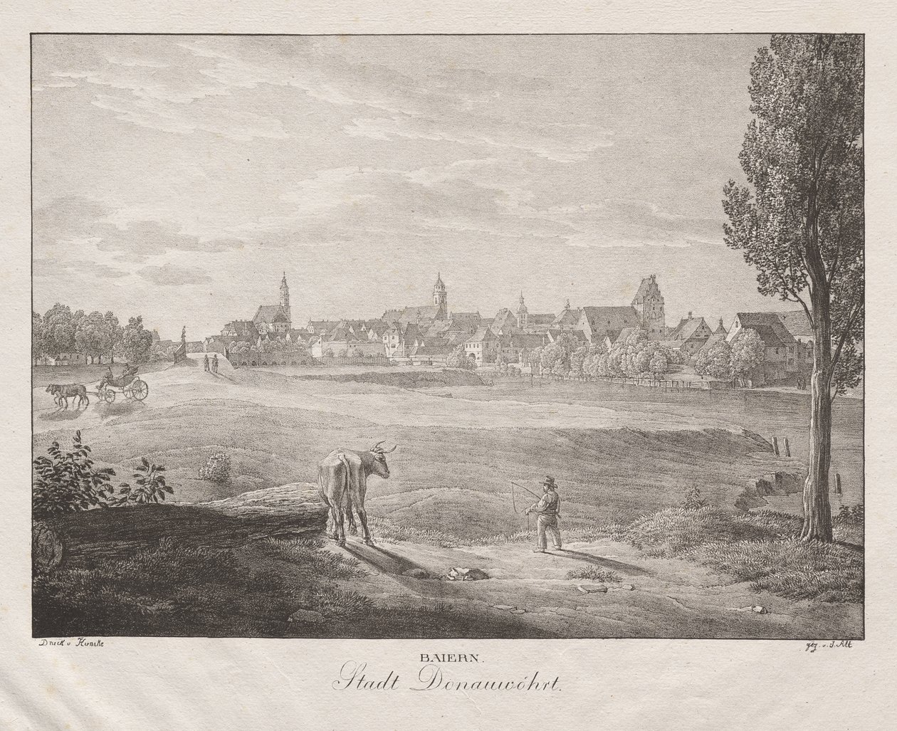 Baiern, Stadt Donauwöhrt de Jakob Alt