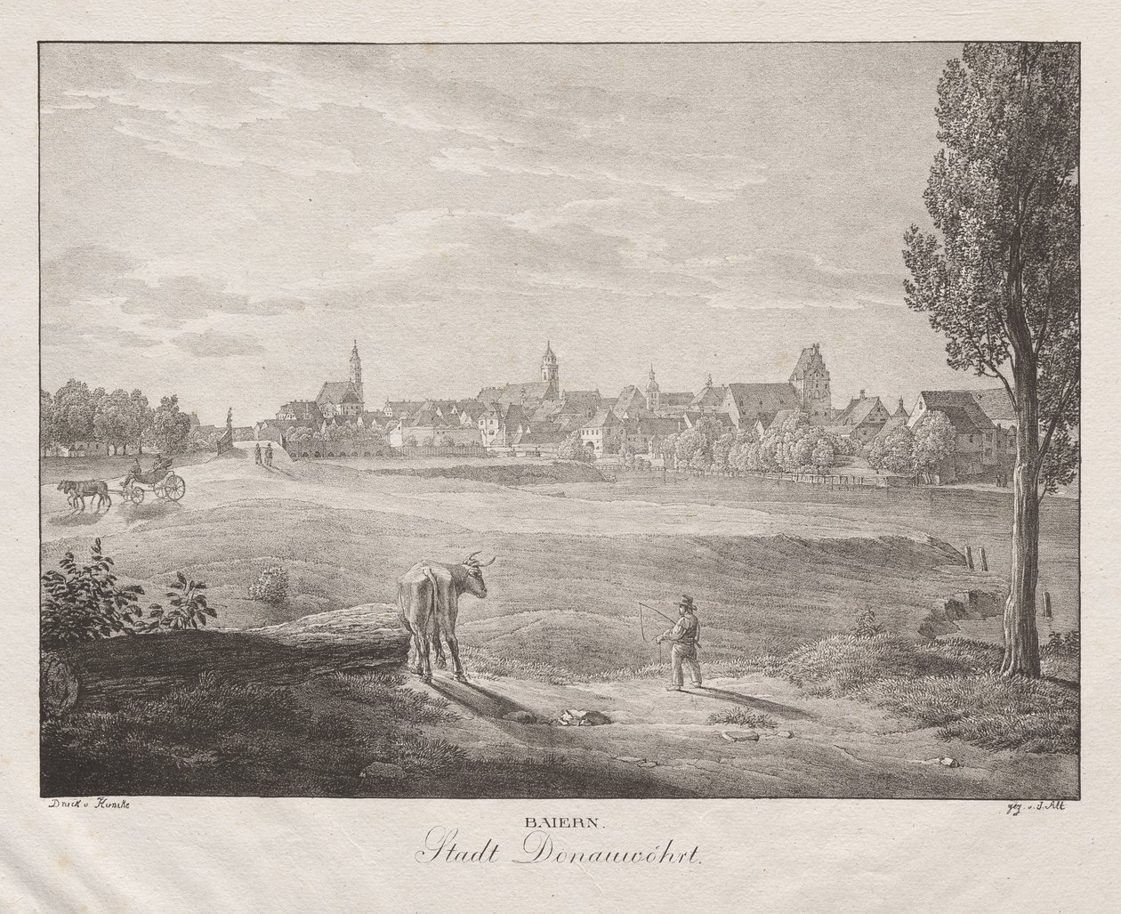 Baiern, Stadt Donauwöhrt de Jakob Alt