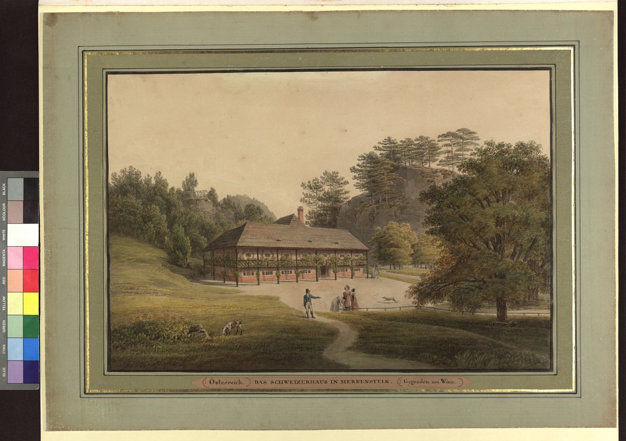 La casa suiza en Merkenstein de Jakob Alt
