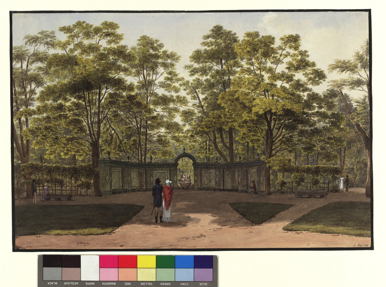 La pequeña fuente del jardín de Schönbrunn de Jakob Alt
