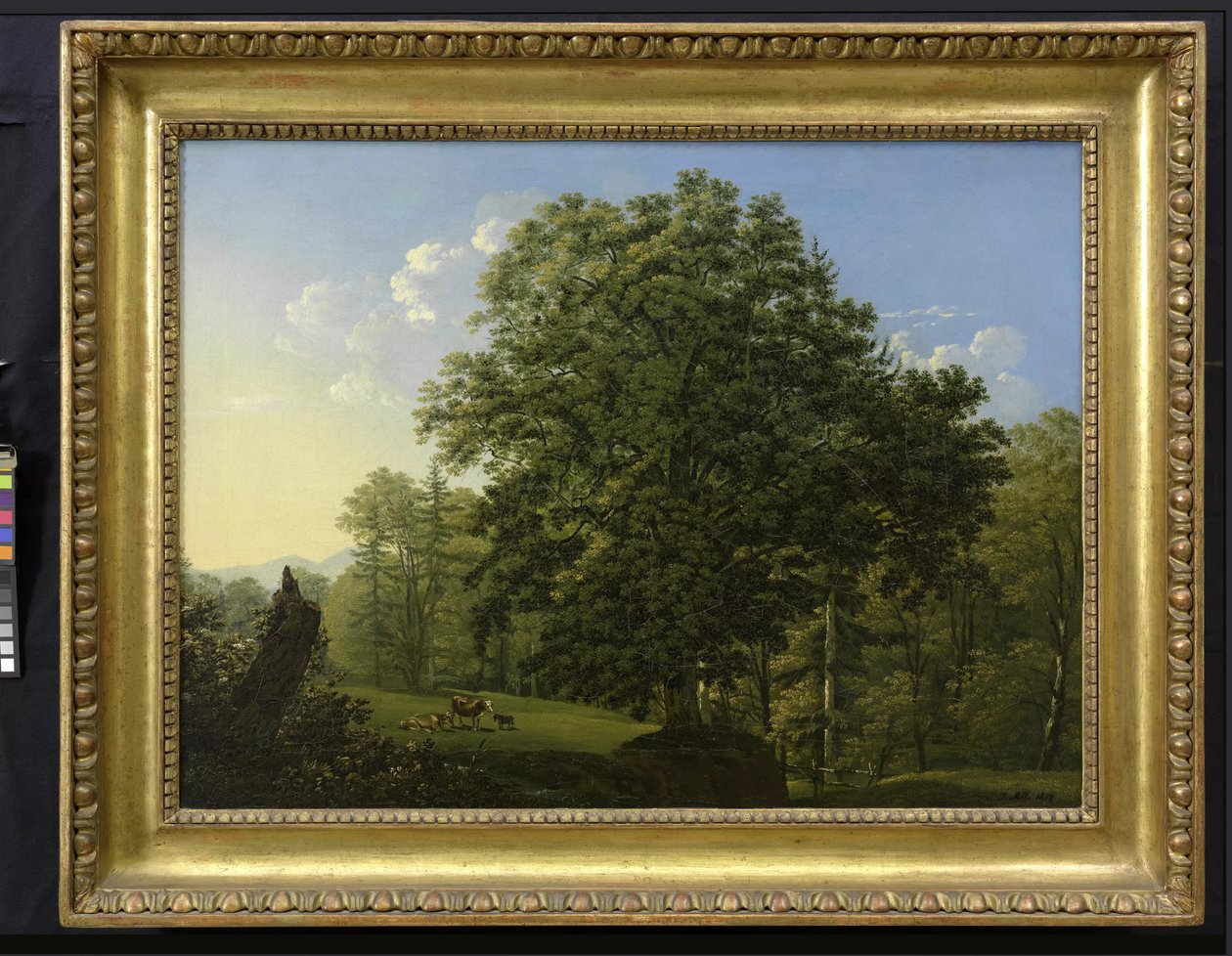 Paisaje con vacas pastando de Jakob Alt