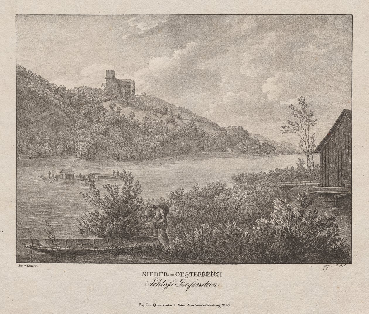 Baja Austria, castillo de Greifenstein de Jakob Alt