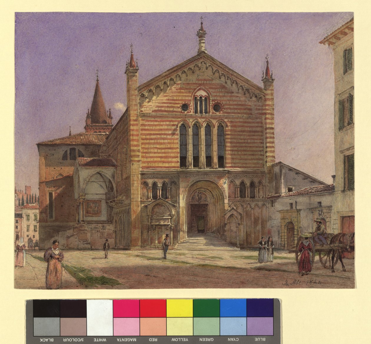 San Fermo, en Verona de Jakob Alt