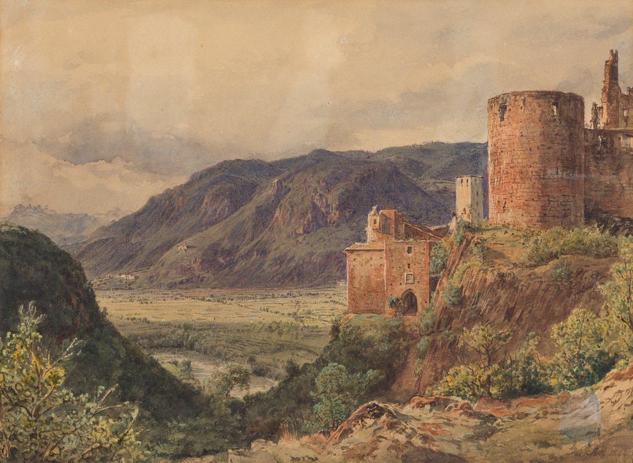 Sigmundskron cerca de Bolzano de Jakob Alt