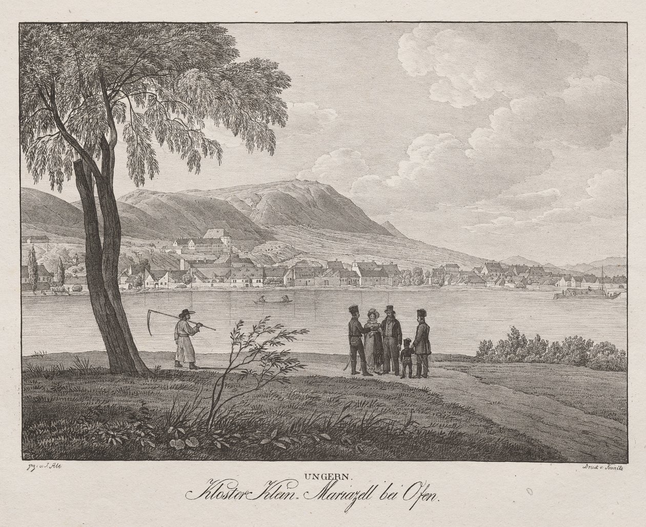 Ungern, Kloster Klein, Mariazell bei Ofen de Jakob Alt